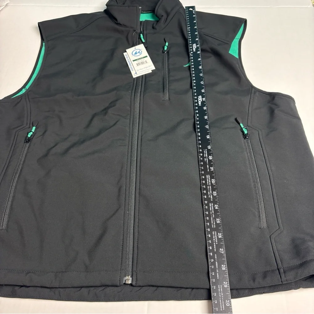 Mojo Sportswear Men 2XL Vest New Tags Black Octopus Ink Teal Liner M-VST9250